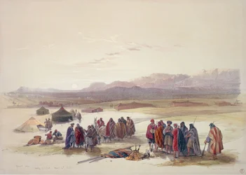 Accampamento degli Alloeen in Wady Araba